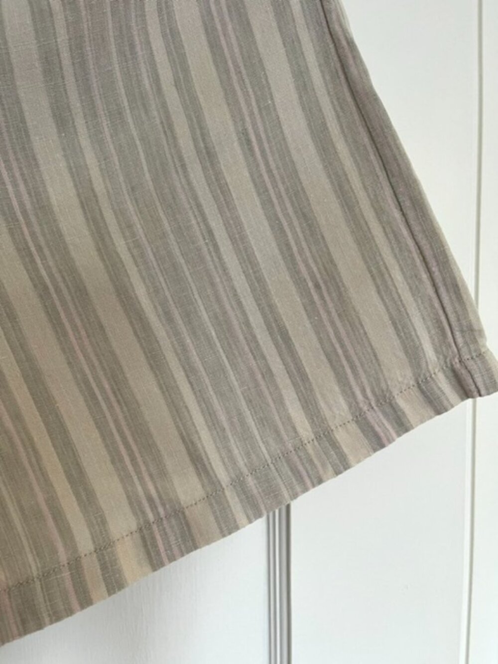 Anthropologie Beachy Linen Stripe Drawstring Shorts | Size S - Picture 9 of 11